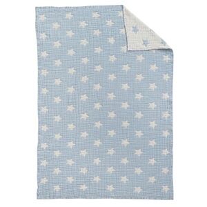 Pottery Barn Kids Blue and White Star Blanket